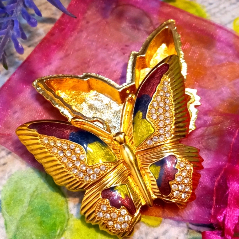VTG Bob Mackie Trinket Box/Pill Case